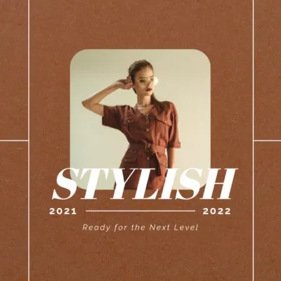 Fashion Ad with Stylish Woman