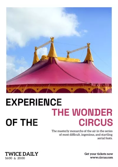 Circus Show Announcement Circus Posters