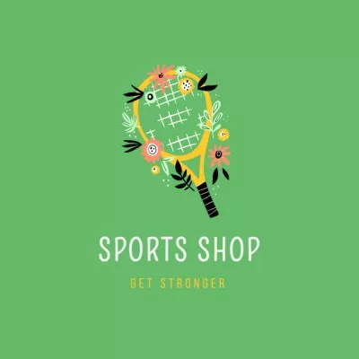 Sports Shop Services Offer Fitness Logos