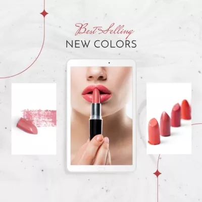 Beauty Salon Ad with Lipstick
