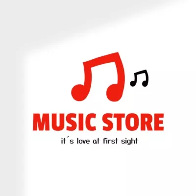 Music Store Ad Music Logos