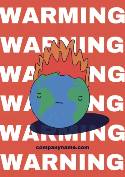 Global Warming Problem Awareness Climate Change Posters