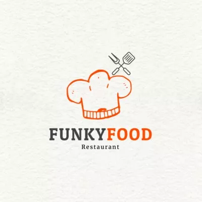 Restaurant Ad with Chef's Hat Restaurant Logos