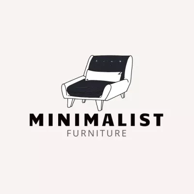 Minimalistic Furniture Offer with Stylish Armchair Furniture Logos
