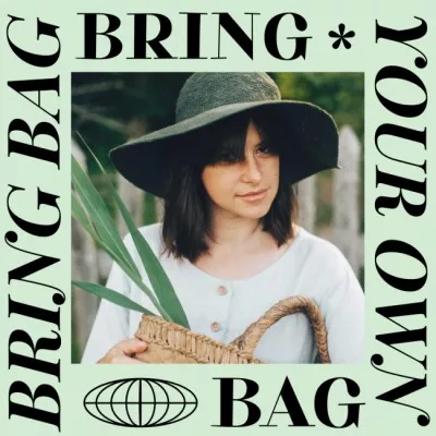 Girl holding Eco Bag