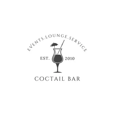 Emblem of Cocktail Bar Restaurant Logos