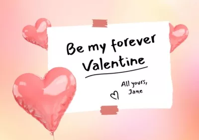 Be My Forever Valentine Postcards