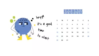 Illustration of Funny Character Calendars