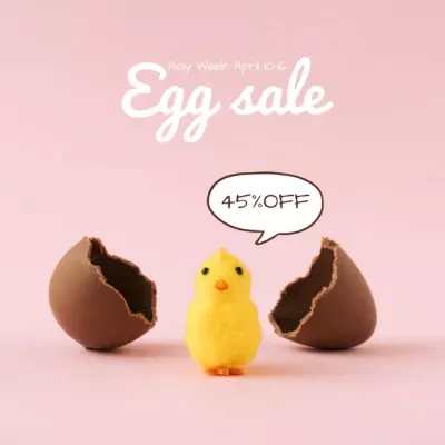 Easter Sweet Chocolate Eggs Sale Offer