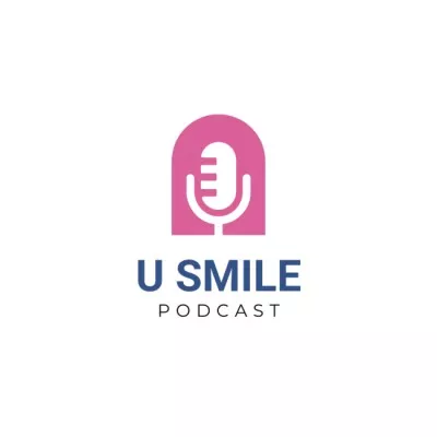 U Smile podcast logo design Band Logo Maker