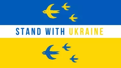 Stand with Ukraine YouTube Channel Art