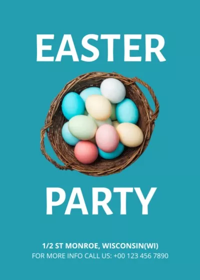 Announcement Of Easter Party  Easter Flyer