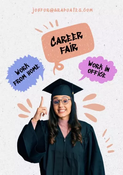 Graduate Career Fair Announcement Student council Posters
