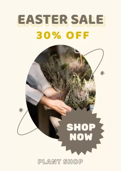 Plant Shop Easter sale Easter Posters
