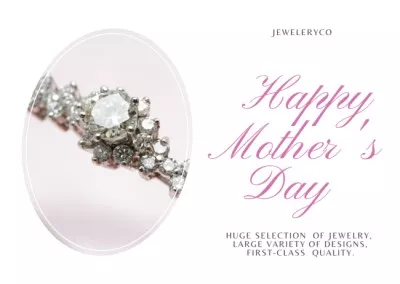 Jewelry Offer on Mother's Day Thanksgiving Cards