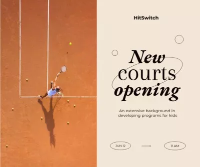 New Tennis Court Opening Announcement