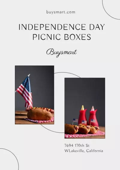 USA Independence Day Sale Announcement Picnic Posters