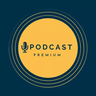 Emblem of Podcast Band Logo Maker