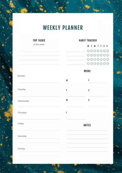 Weekly Planner Weekly Schedule Maker