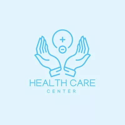 Medical Care Symbol with Caring Hands Pharmacy Logos