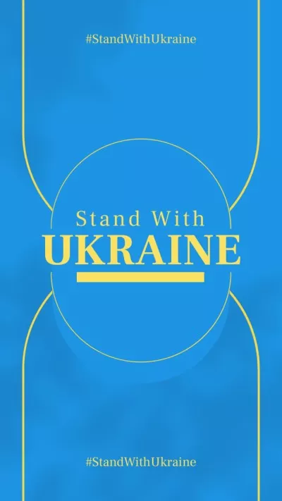 Call to Stand With Ukraine on Blue