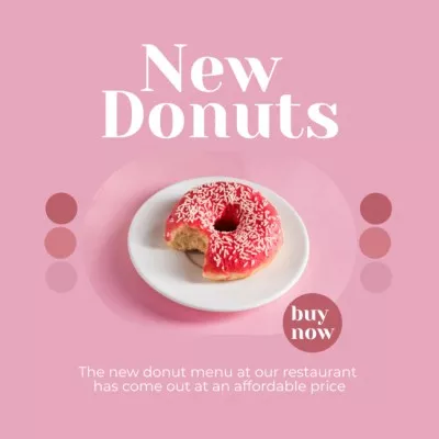 Bakery Ad with Yummy Donut
