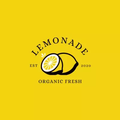 Organic Lemonade Offer Food Logos