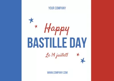 Greeting Card for Bastille Day Thanksgiving Cards