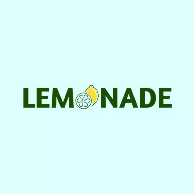 Lemonade lettering with Lemon Text Logos