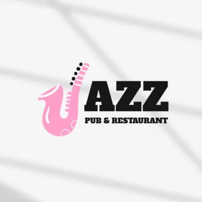 Advertising Jazz Cafe and Restaurant Band Logo Maker