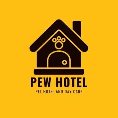 Pet Hotel Emblem Hotel Logos