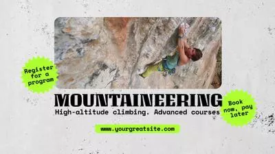 Climbing Courses Ad Animated Graphics