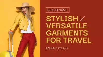 Travel Clothes Sale Offer Animated Graphics