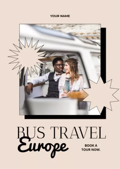 Bus Tour Announcement Newsletter Maker