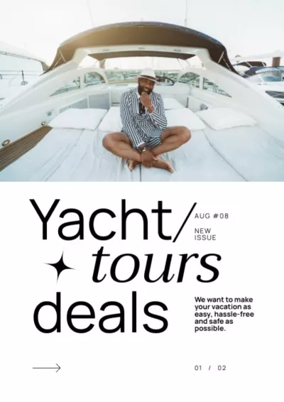 Yacht Tours Offer Newsletter Maker