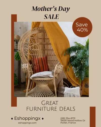 Furniture Sale on Mother's Day