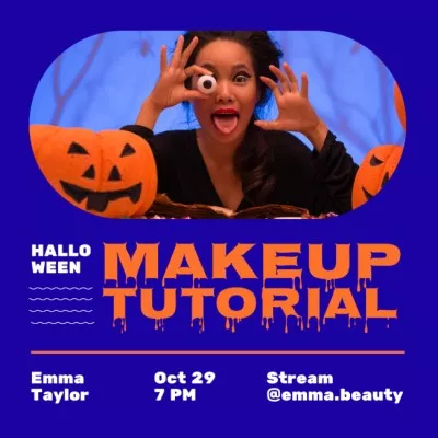 Halloween's Makeup Tutorial Ad