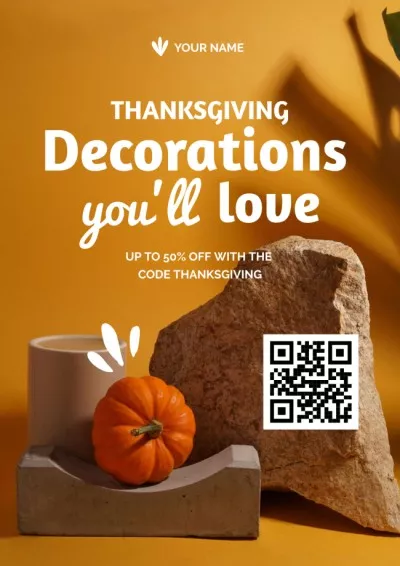 Decorations Offer on Thanksgiving Holiday Thanksgiving Posters