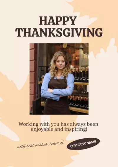 Thanksgiving Holiday Greeting from winery Thanksgiving Posters