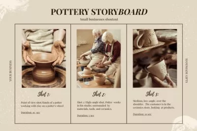 Pottery Production Process Storyboards