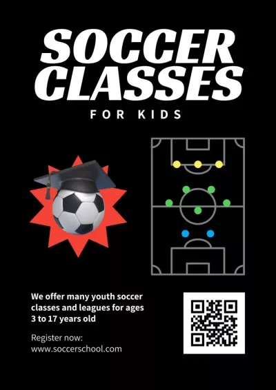 Soccer Classes for Kids Offer Classroom Posters