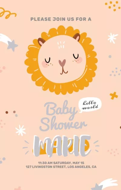 Baby Shower Party With Cute Animal Baby Shower Invitations