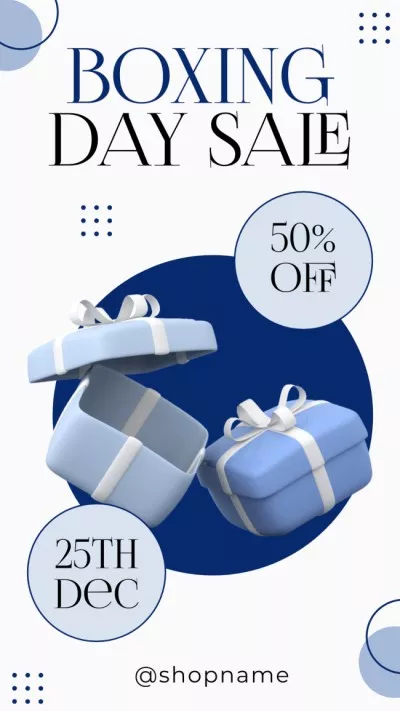 Boxing Day Sale with Gifts