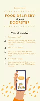 Online Food Order and Delivery Process Infographics