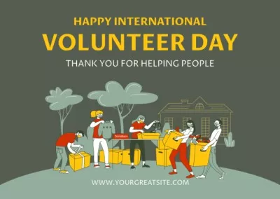 International Volunteer Day Greeting Cards