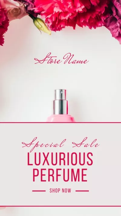 Luxurious Pink Fragrance Ad Facebook Stories