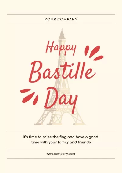Happy Bastille Day Flag Maker