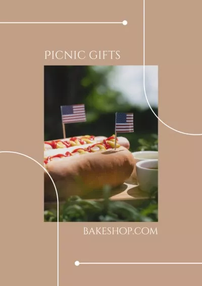USA Independence Day Sale Announcement Picnic Posters