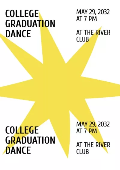 Graduation Party Event Announcement School Posters
