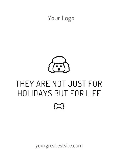 Quote about Pets with Dog Icon Quote Posters